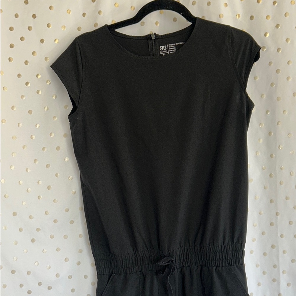 Albion Black Cap Sleeve Jumpsuit - Picture 2 of 11